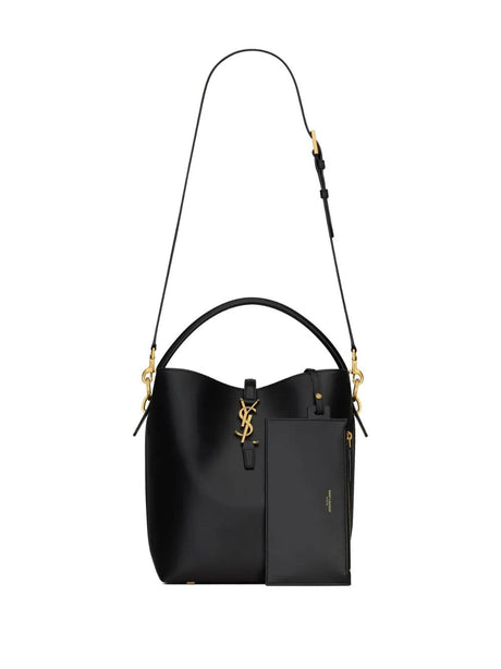 Saint Laurent Le 37 Calfskin Bucket Bag - Black