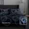 Hillcrest I 988TC ComfyLux I Printed Bedding Collection I Fitted Sheet Set I Summer Blanket