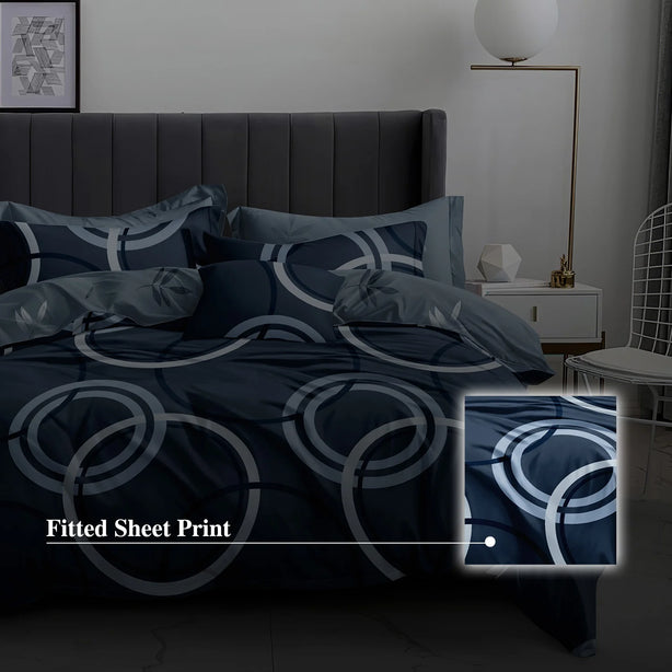 Hillcrest I 988TC ComfyLux I Printed Bedding Collection I Fitted Sheet Set I Summer Blanket