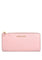 Michael Kors Jet Set Travel Large Saffiano Leather Quarter Zip Wallet - Powder Blush