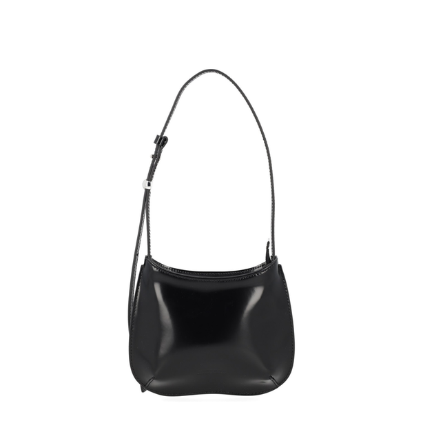 Le Petit Bisou Patent Calf Leather Shoulder Bag - Black