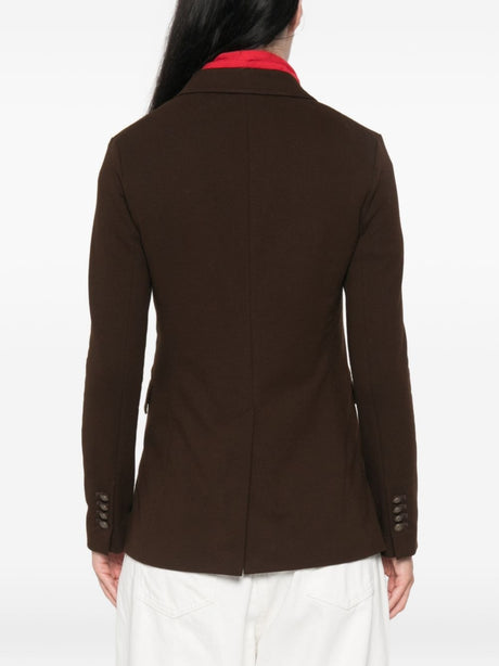 Brown Double Breasted Jacket