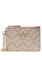 Kate Spade Spade Flower Key Ring Card Holder - Dark Beige Grapefruit Multi