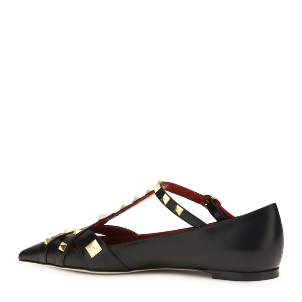 Studdy Ballerinas In Kidskin