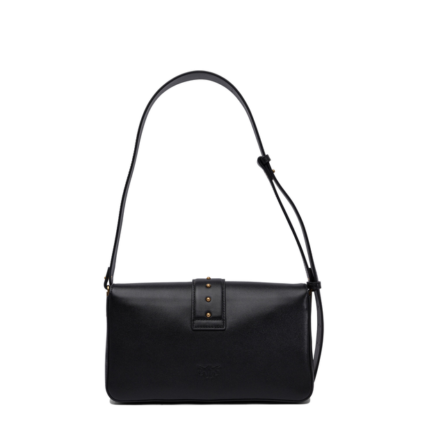 Love Bag Medium Leather Crossbody - Black