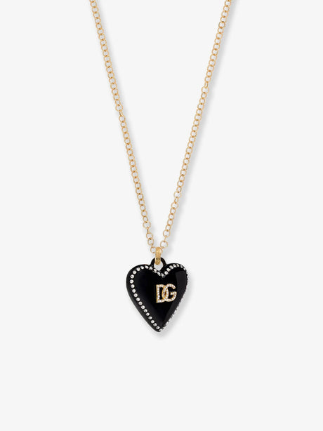 Dolce & Gabbana Metal necklace with rhinestones - Oro