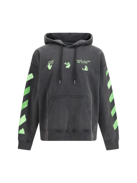 Off-White Bacco Arrow Skate Hooded Sweatshirt - Garment Dyed + Fad