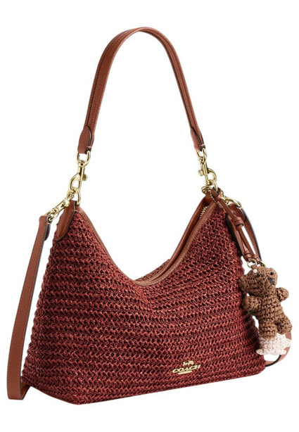 Coach Laurel Shoulder Bag With Charms - Russet Red