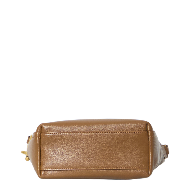 B Clip Calfskin Bucket Bag - Hazelnut Brown