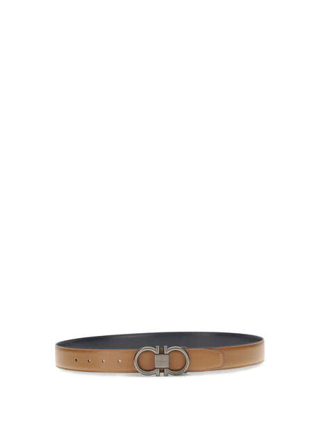 Ferragamo Reversible leather Gancini Belt - Cowhide