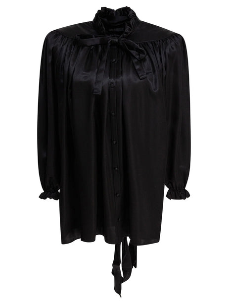 Balenciaga Lace-up blouse - Black