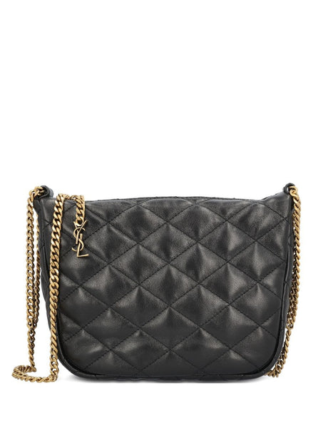 Saint Laurent June Mini Lambskin Belt Bag - Black