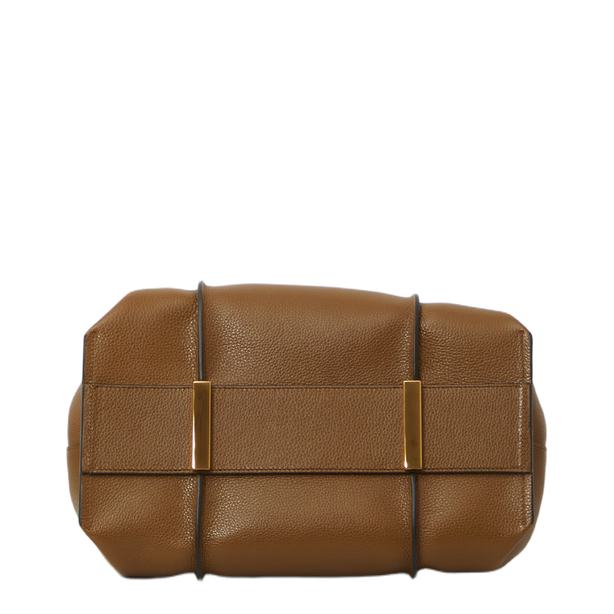 T Timeless Small Leather Tote Bags - Brown