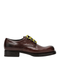 Brown Lace-Up Shoes In Aged Leather