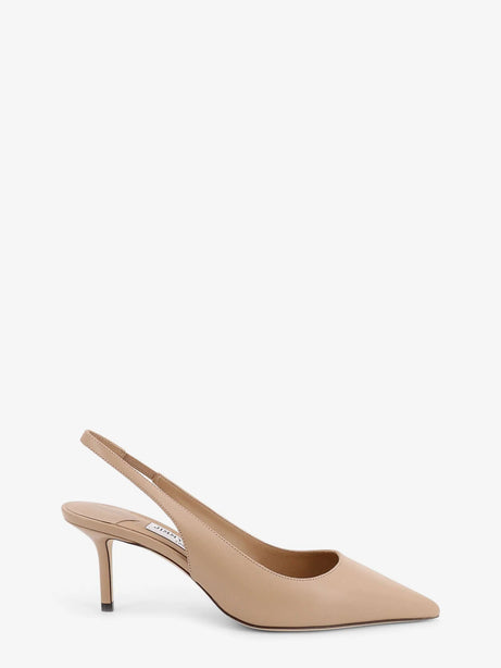Jimmy Choo Love 95 leatther slingback décolleté - Chai