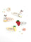 Raindew Kids Pastel Colour Hair Clips With Bunny & Fruit Charm (Set of 4)