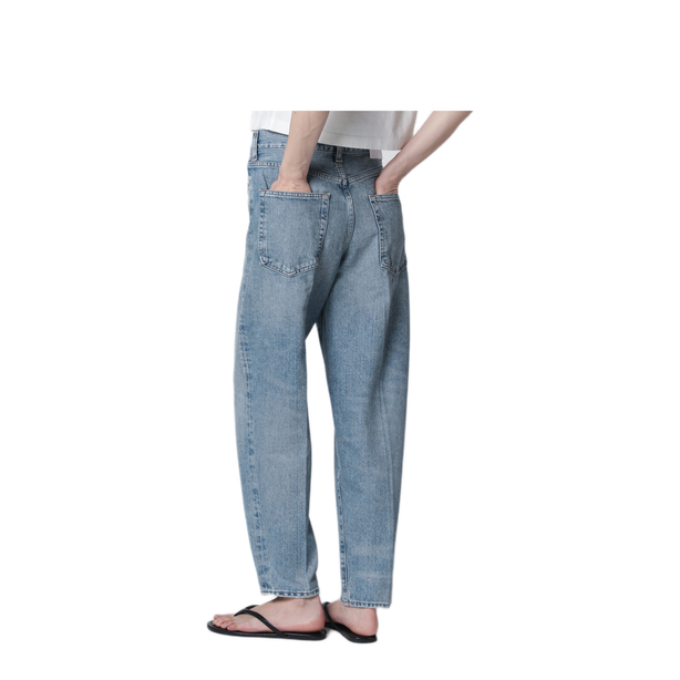 80S Pleated Jeans In Indigo Denim
