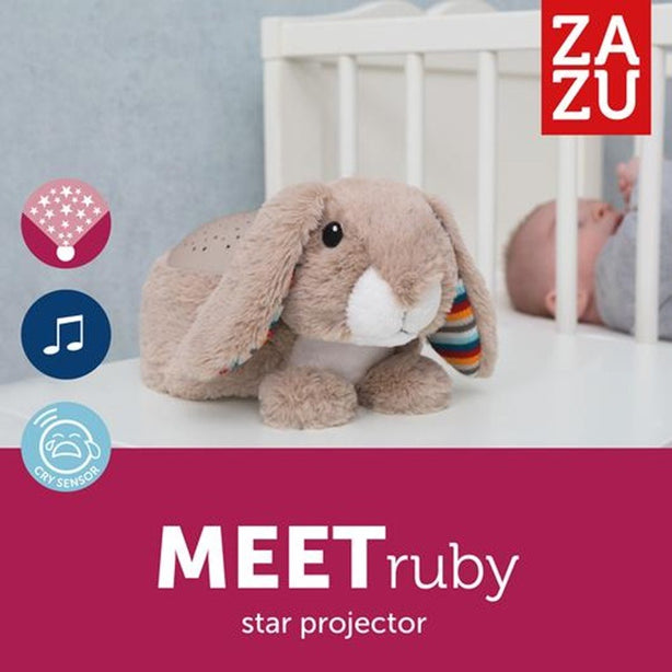 Zazu Ruby the Rabbit Star Projector with Soothing Melodies
