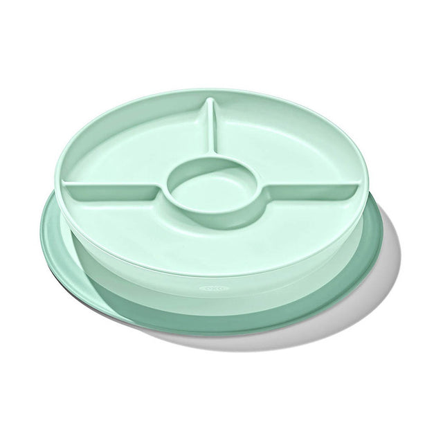 OXO Tot Stick & Stay Suction Divided Plate for Toddlers