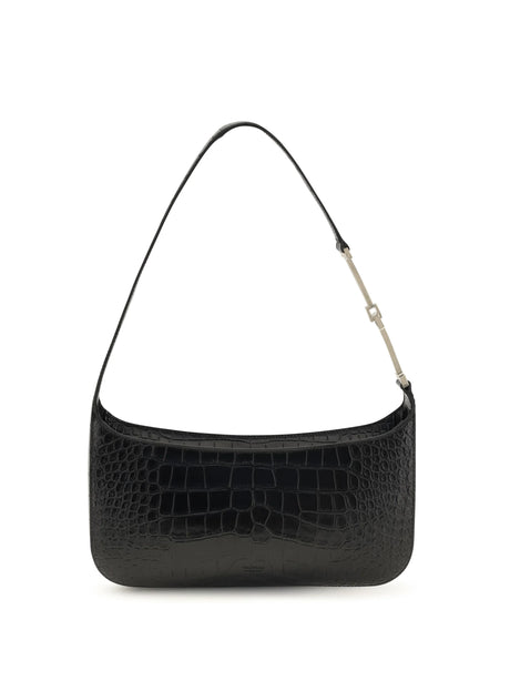 Tom Ford Small crocodile-print Shoulder Bag - Black