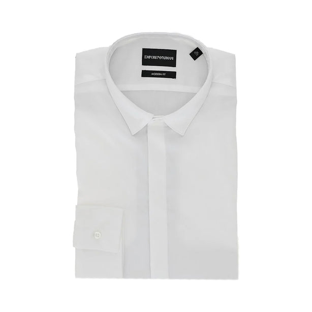 EMPORIO ARMANI Stretch twill shirt