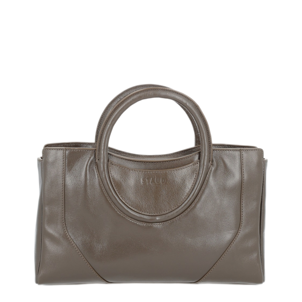 Maude Mini Calfskin Satchel - Truffle