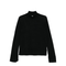 Slit Sleeve Turtleneck Black