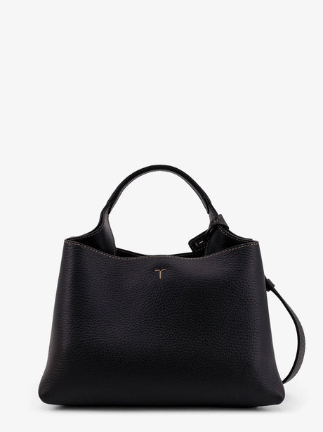 Tod'S Micro leather crossbody bag with iconic stitching on the front - Nero
