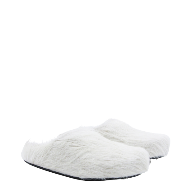 Long Calf Hair Mules