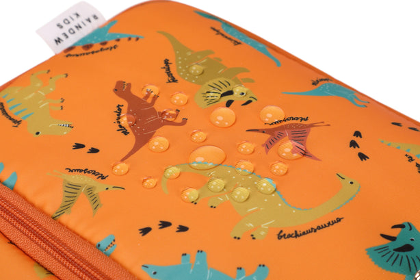 Raindew Kids Dinosaurs Toddler School Backpack  Comfortable sponge handle, ouble YKK zipper,  side pockets, water-repellent fabric