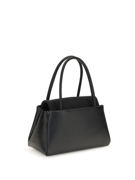 Prada Top Handle Bag with triangle logo - Black