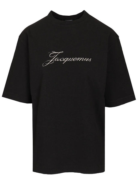 Jacquemus T-Shirt With Writing - Black