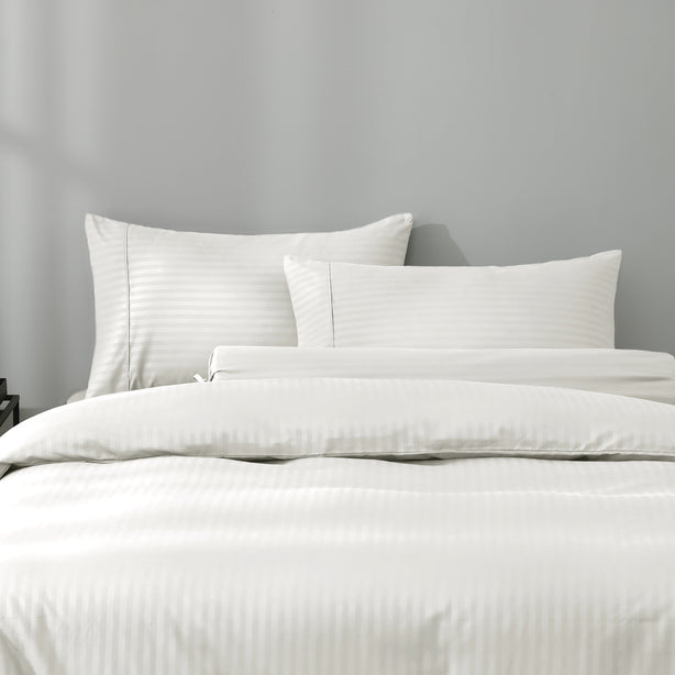 Robinsons Silky Soft Luxe Stripe Microfibre Bed Sheet Set Core Collection