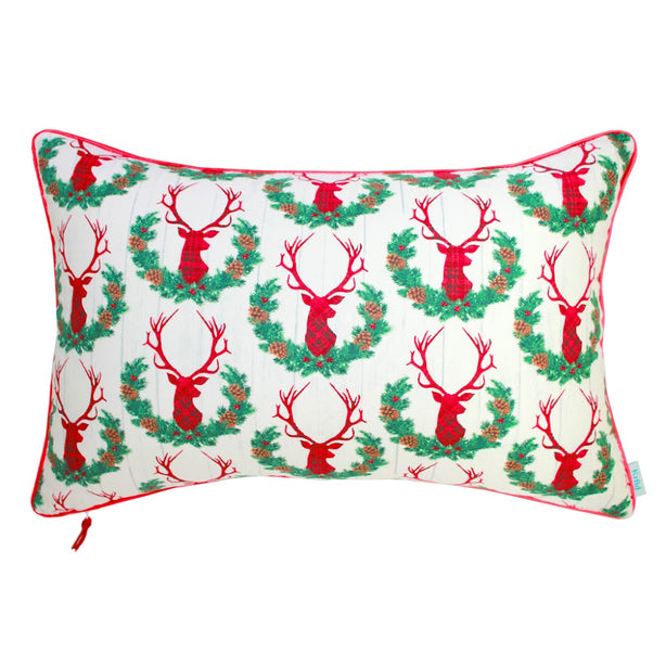 KRFTD Tartan Reindeers Cushion