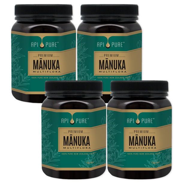 ApiPure Premium Manuka Honey 1kg (Bundle of 4)