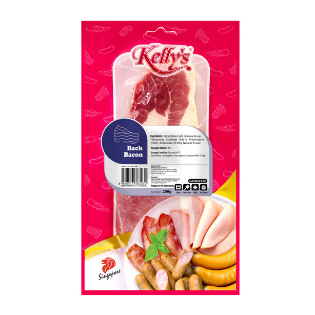 [Bundle of 6] Kelly's Danish Streaky Bacon & Back Bacon