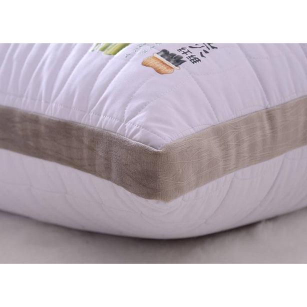 Sweet Home Bamboo Charcoal Anti Dust Mite Anti-Bacterial Pillow Soft Neck Protect Pillows 45x70x20 Cm