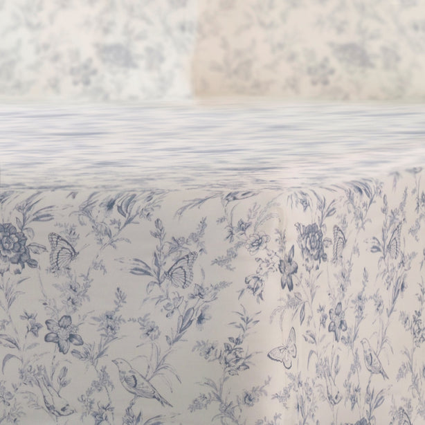 Cool Bamboo Belle Toile Printed Fitted Sheet Set Hotel Collection by Robinsons