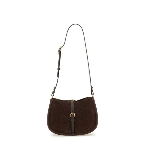Pony Medium Suede Bag - Brown