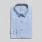 Coupe Cousu, Light Blue, Double Collar Long Sleeve Shirt