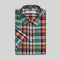 Coupe Cousu, Rainbow Checks, Short Sleeve Shirt