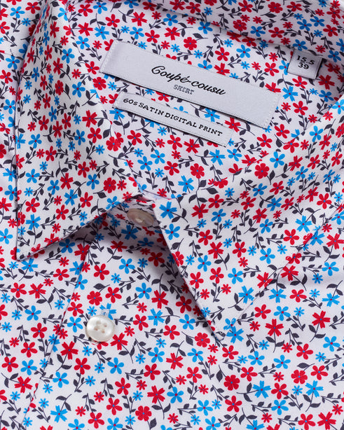 Coupe Cousu, Print, Short Sleeve Shirt