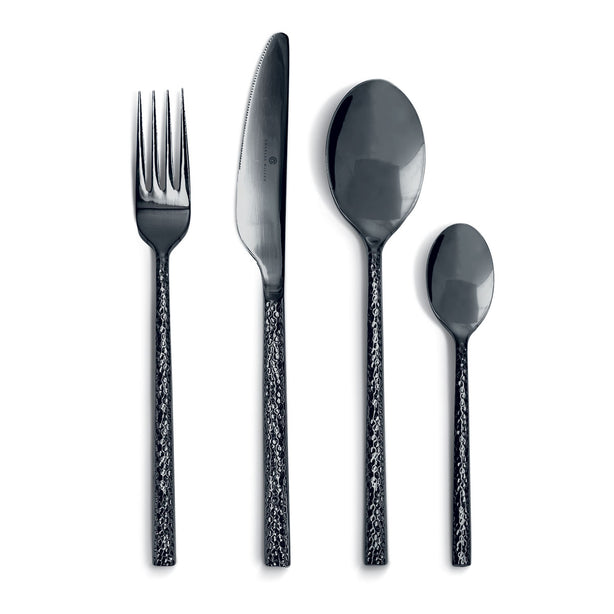 Charles Millen Signature Collection Aldo Silver Grey Mirror Finished Stainless Steel Cutlery Set
