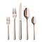 Charles Millen Signature Collection Opera Antique Bronze Mirror Finished Stainless Steel Cutlery Set