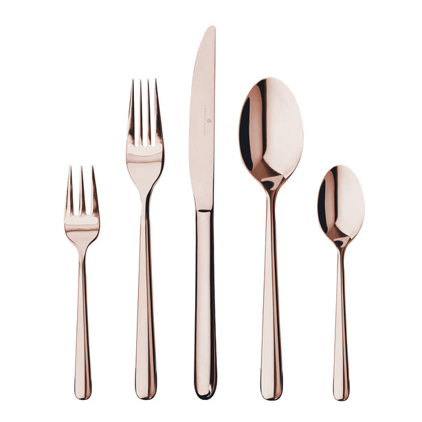 Charles Millen Signature Collection Opera Antique Bronze Mirror Finished Stainless Steel Cutlery Set