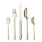 Charles Millen Signature Collection Opera Champagne Gold Mirror Finished Stainless Steel Cutlery Set