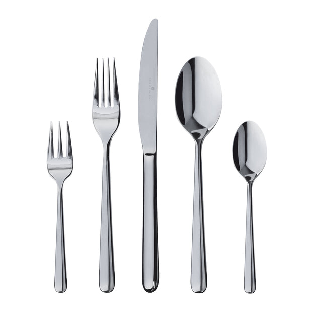 Charles Millen Signature Collection Opera Silver Grey Mirror Finished Stainless Steel Cutlery Set