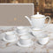 Charles Millen Signature Fine Bone China Collection 9 Piece Tea Set, Gold