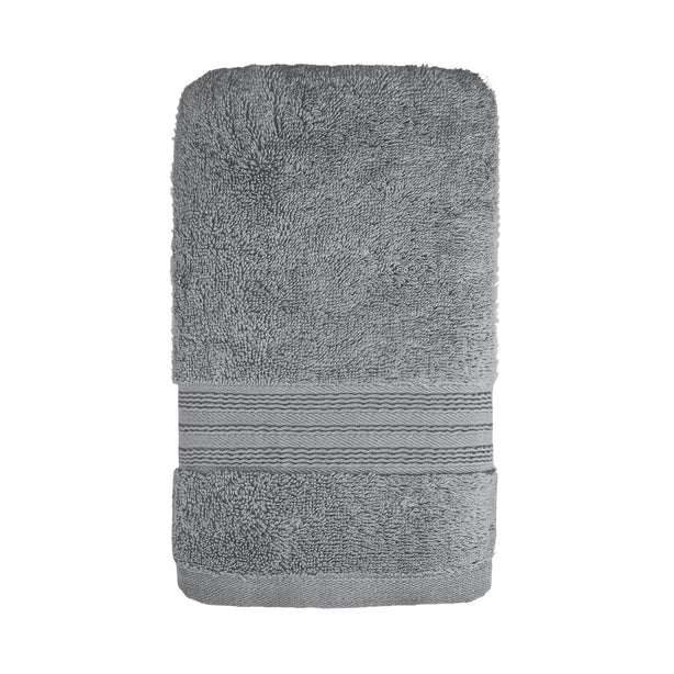 Charles Millen Signature Collection Velmont Egyptian Cotton Bath Linen, Silver