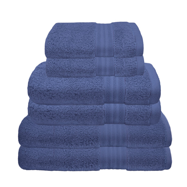Charles Millen VELMONT Towel 6pcs Bundle Set (2 Face towel, 2 Hand Towel, 2 Bath Towel)